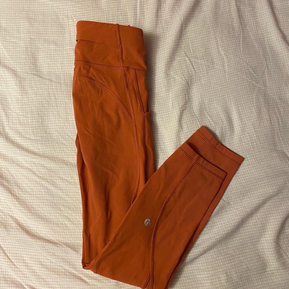 Orange Athletic LuLu Leggings